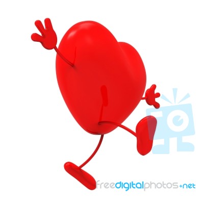 Person Heart Indicates Health Check And Care Stock Image
