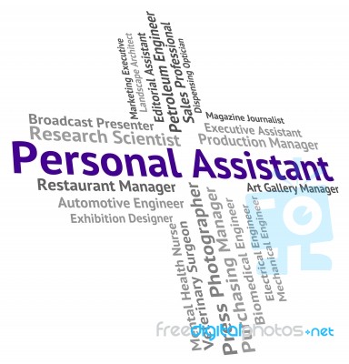 Personal Assistant Meaning Occupation Individually And Job Stock Image