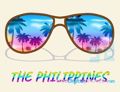 Philippines Holiday Indicates Asian Vacation Or Getaway Stock Image