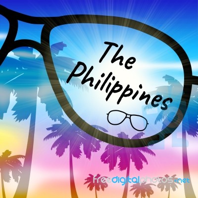 Philippines Holiday Means Go On Leave And Vacation Stock Image