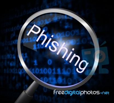Phishing Fraud Represents Rip Off And Con Stock Image