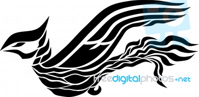 Phoenix Tattoo Stock Image