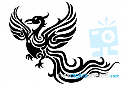 Phoenix Tattoo Stock Image