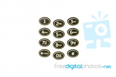 Phone Buttons Stock Photo