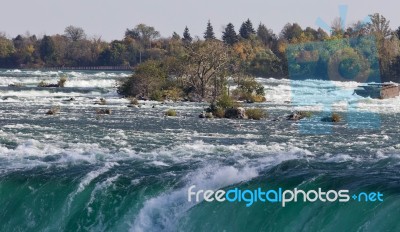 Photo Of An Amazing Niagara River At Fall Stock Photo