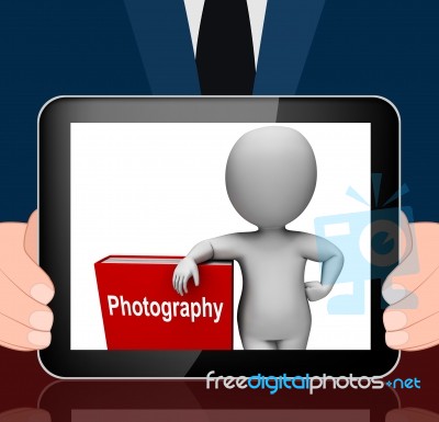 Photography Book And Character Displays Take Pictures Or Photogr… Stock Image