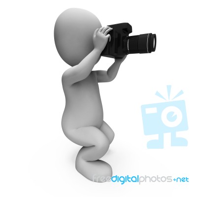 Photos Character Shows Digital Dslr And Photography Stock Image