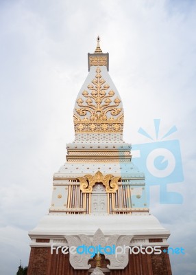 Phra That Phanom Pagoda In Wat Phra That Phanom, Nakhon Phanom, Stock Photo