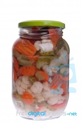 Pickels Jar Stock Photo