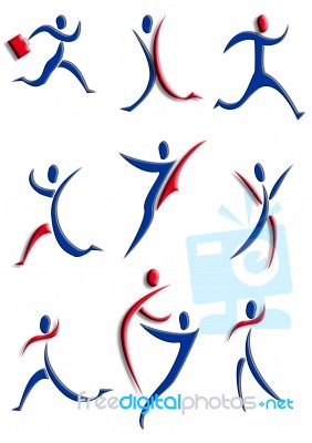 Pictograms Stock Image