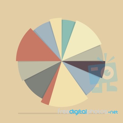Pie Chart For Documents And Reports Stock Image