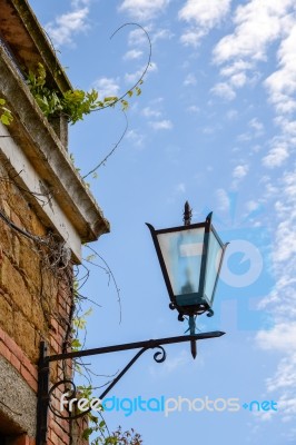 Pienza, Tuscany/italy - May 18 : Street Lamp In Pienza Italy On Stock Photo