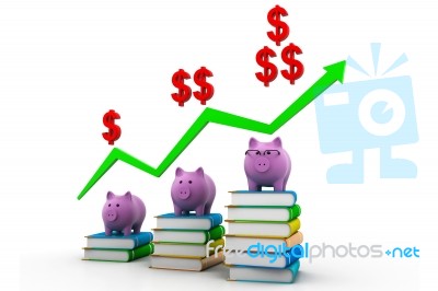 Piggy Bank With Savings Formula Stock Image