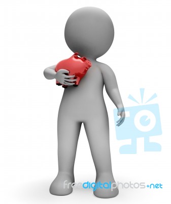 Piggybank Money Means Wealth Cash And Earnings 3d Rendering Stock Image Piggybank Money Means Wealth Cash And Earnings 3d Rendering Stock Image