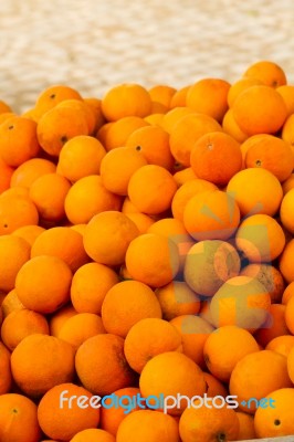 Pile Of Oranges Stock Photo