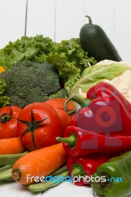 Pile Of Tasty And Healthy Vegetables Stock Photo