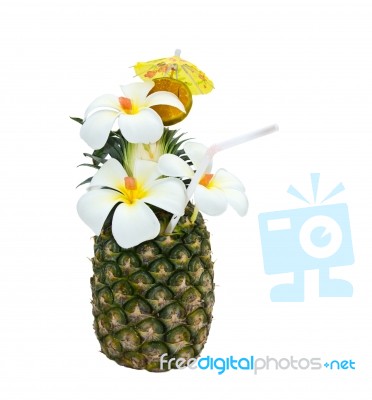 Pineapple Cocktail Stock Photo