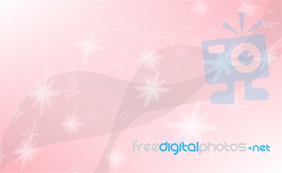 Pink Background Ribbon And Flower Style Stock Image