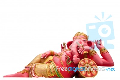Pink Ganesha Statue Stock Image