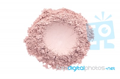 Pink Make Up Powder Stock Photo