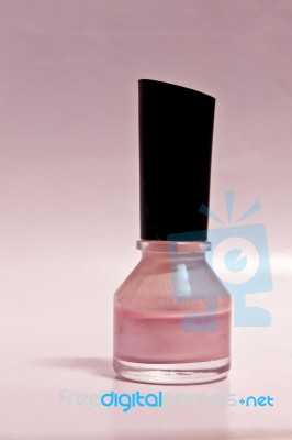 Pink Nail Polish Stock Photo