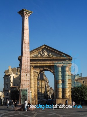 Place De La Victoire In Bordeaux Stock Photo