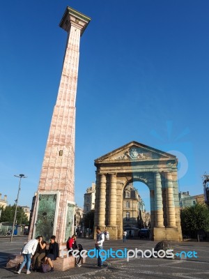 Place De La Victoire In Bordeaux Stock Photo
