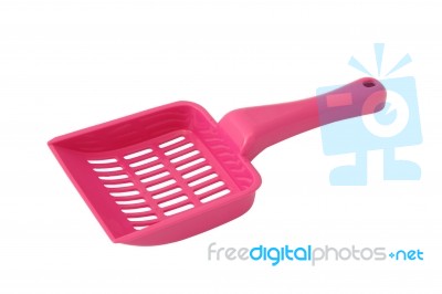 Plastic Cat Sand Scoop Stock Photo