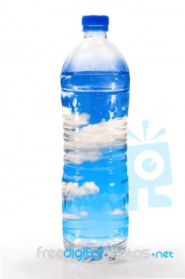 Plastic Water Bottle Stock Photo