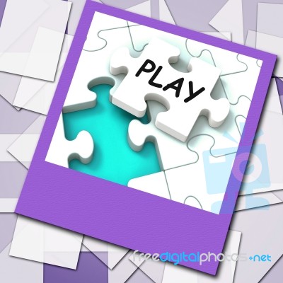 Play Photo Shows Recreation And Games On Internet Stock Image