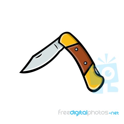 Pocket Knife Retro Stock Image