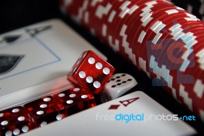 Poker Set Stock Photo