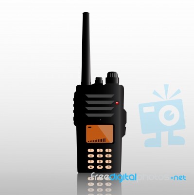 Police Radio Stock Image