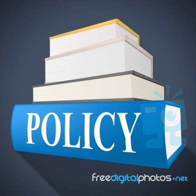 Policy Book Means Rule Conditions And Textbook Stock Image Policy Book Means Rule Conditions And Textbook Stock Image
