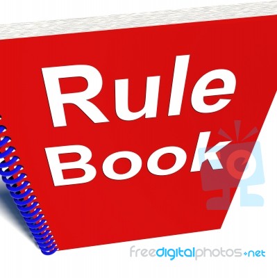Policy Guidance Rule Book Stock Image