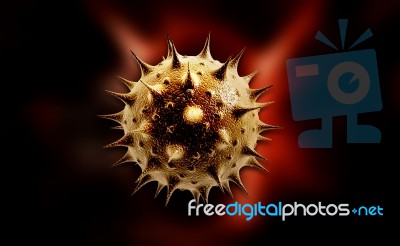Pollen Virus Stock Image