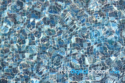 Pool Water  Wave Pattern Stock Photo