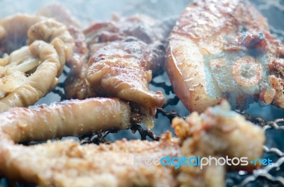 
Pork And Pork Roast Aroma, Mouth-watering Taste Of Thailand On Stock Photo