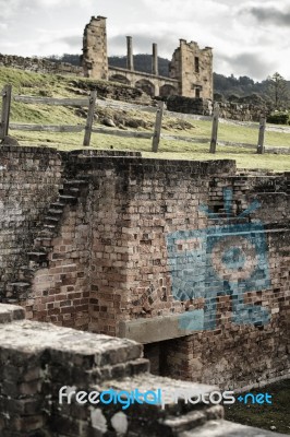 Port Arthur Building In Tasmania, Australia Stock Photo