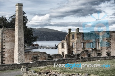 Port Arthur Building In Tasmania, Australia Stock Photo