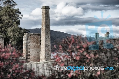 Port Arthur Building In Tasmania, Australia Stock Photo