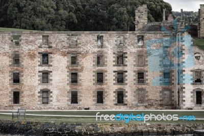 Port Arthur Building In Tasmania, Australia Stock Photo