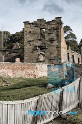 Port Arthur Building In Tasmania, Australia Stock Photo