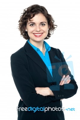 Portrait Of A Confident Business Lady Stock Photo