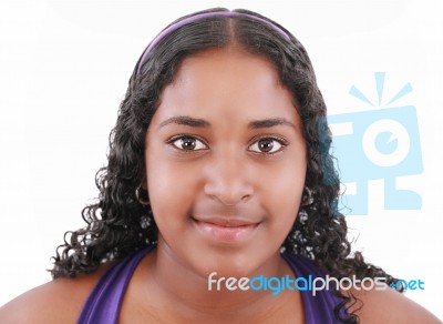 Portrait Of A Young Woman Stock Photo
