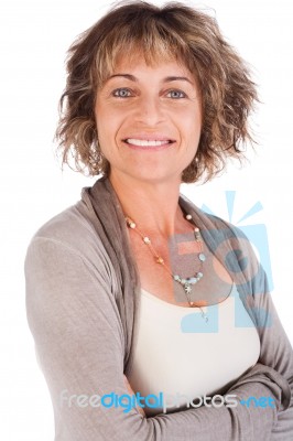 Portrait Of Attractive Senior Woman Stock Photo