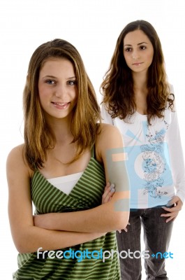 Portrait Of Young Friends Stock Photo