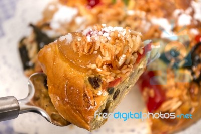Portuguese King Cake Stock Photo