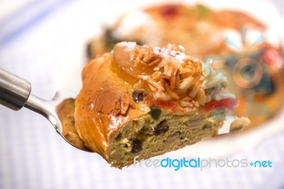 Portuguese King Cake Stock Photo