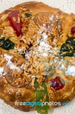 Portuguese King Cake Stock Photo